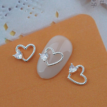 Heart Nail Parts Zircon Stone-63