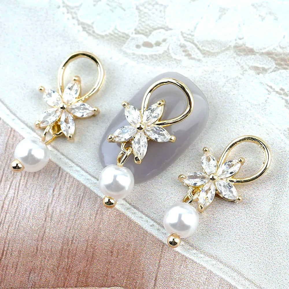 Flower Pearl Dangle