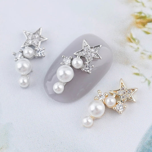 Luxury Nail Parts - 20 Star Pearls