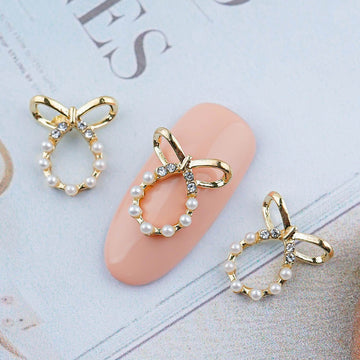 Ribbon Nail Parts-136 Water Drop Pearl