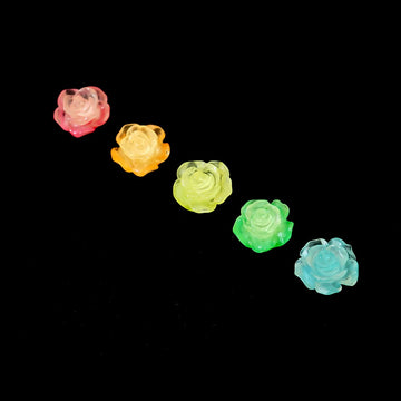 Rose Nail Parts-25 Fluorescent Glow-in-the-Dark