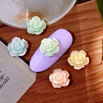 Rose Nail Parts - 26 Pastel Flower Marble