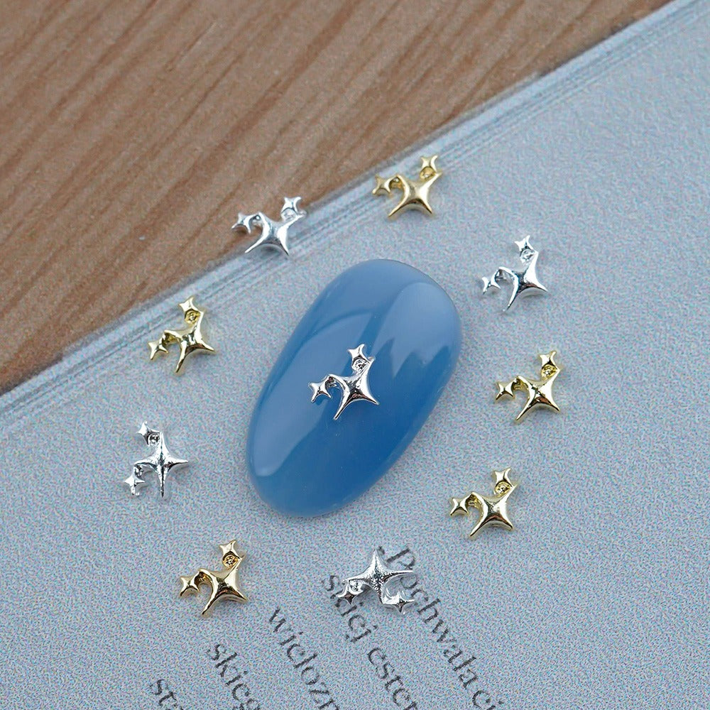 Star Nail Parts-40 Metal Silver