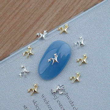 Star Nail Parts-40 Metal Silver