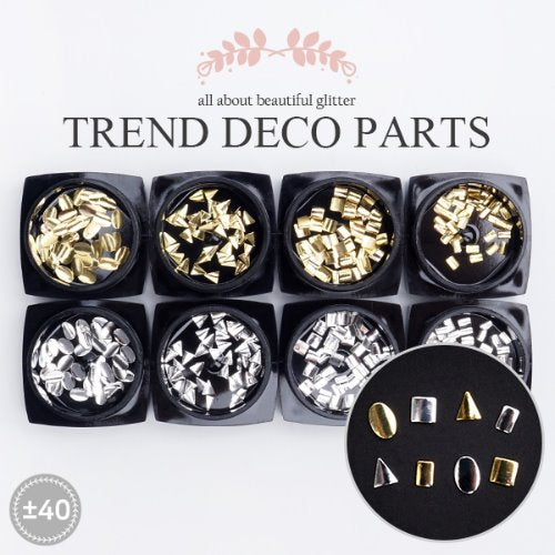Trend Curve Metal Charm Parts (8 sockets)