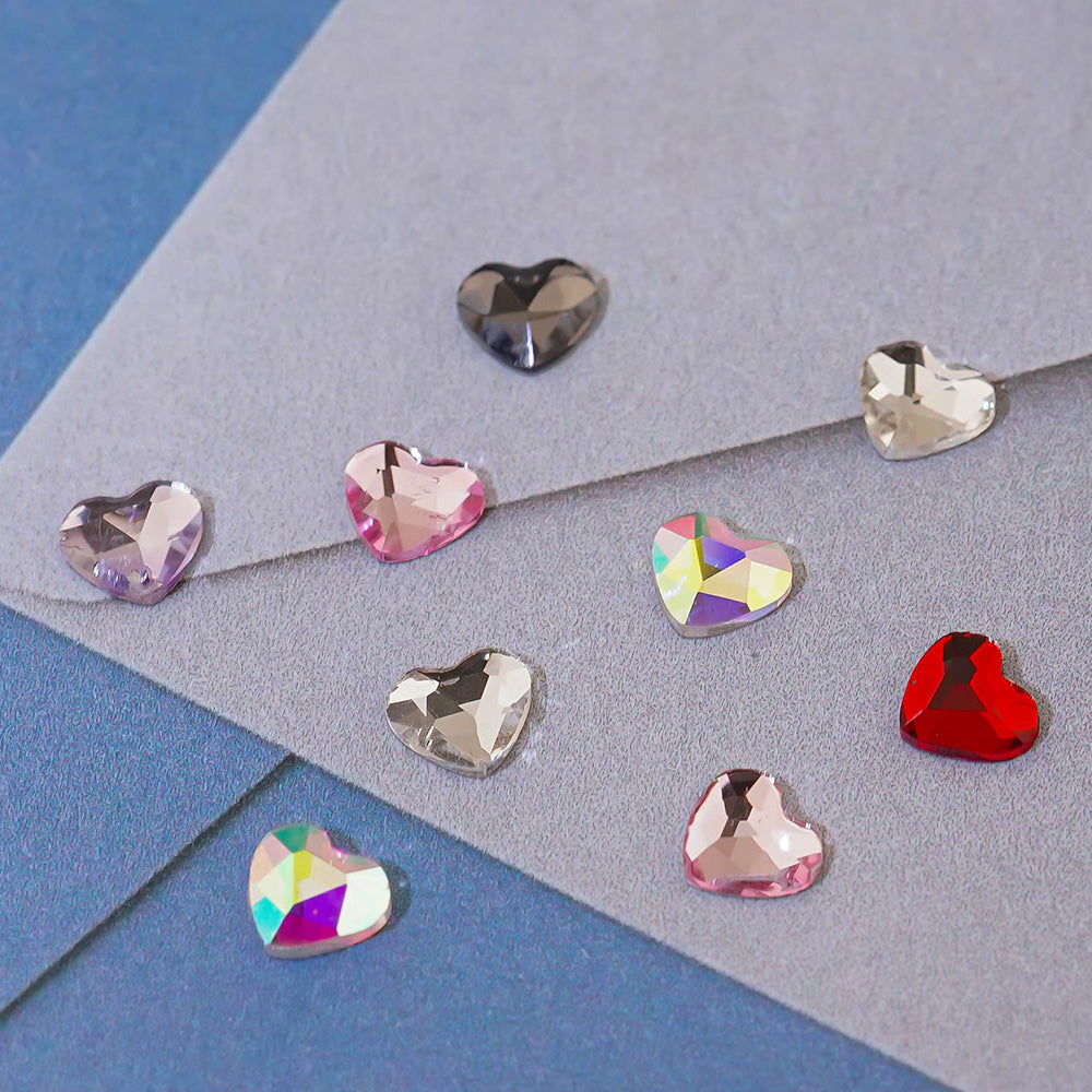 Heart Nail Stone-7 Flat Stone