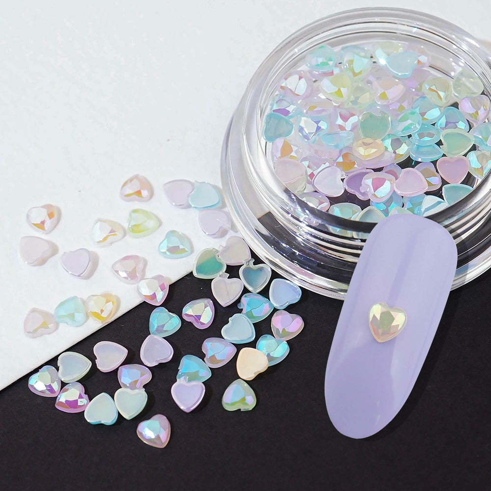 Heart Nail Parts - 81 Pastel Pearl Nail Stone