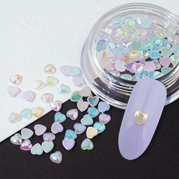 Heart Nail Parts - 81 Pastel Pearl Nail Stone
