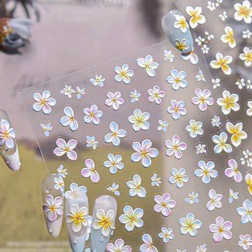 3D Embossed Nail Sticker - 565 Flower