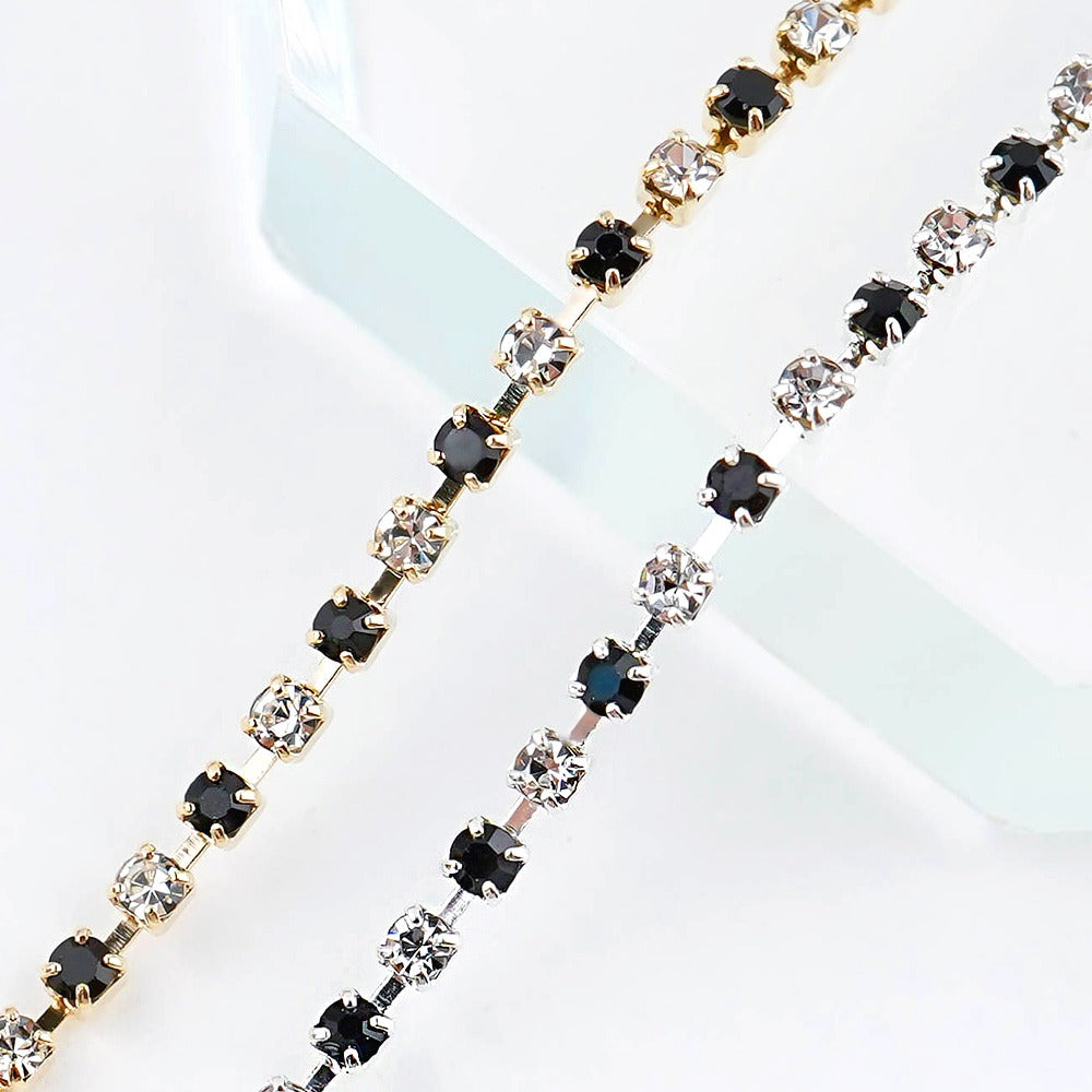 Two-tone nail chain - 7 ss4 length 20cm