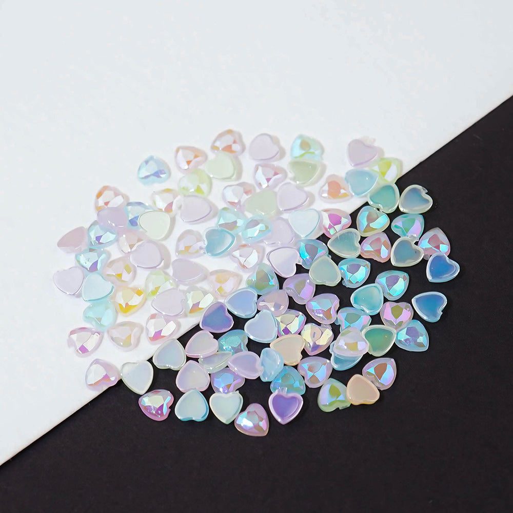 Heart Nail Parts - 81 Pastel Pearl Nail Stone