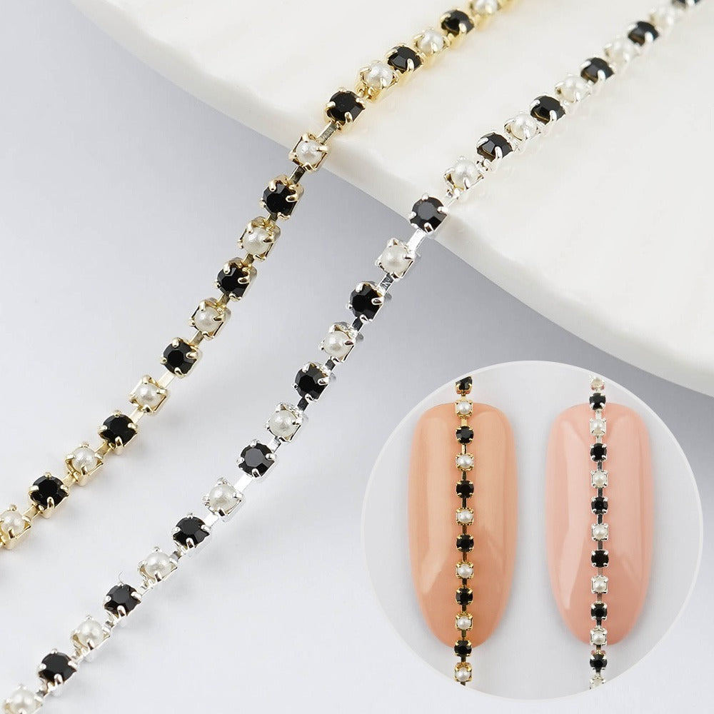 Luxury Pearl Chain-3 (ss4/length ±20cm)