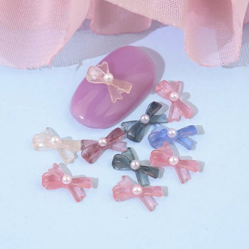 Ribbon Nail Parts-111 Pearl 10 Pieces