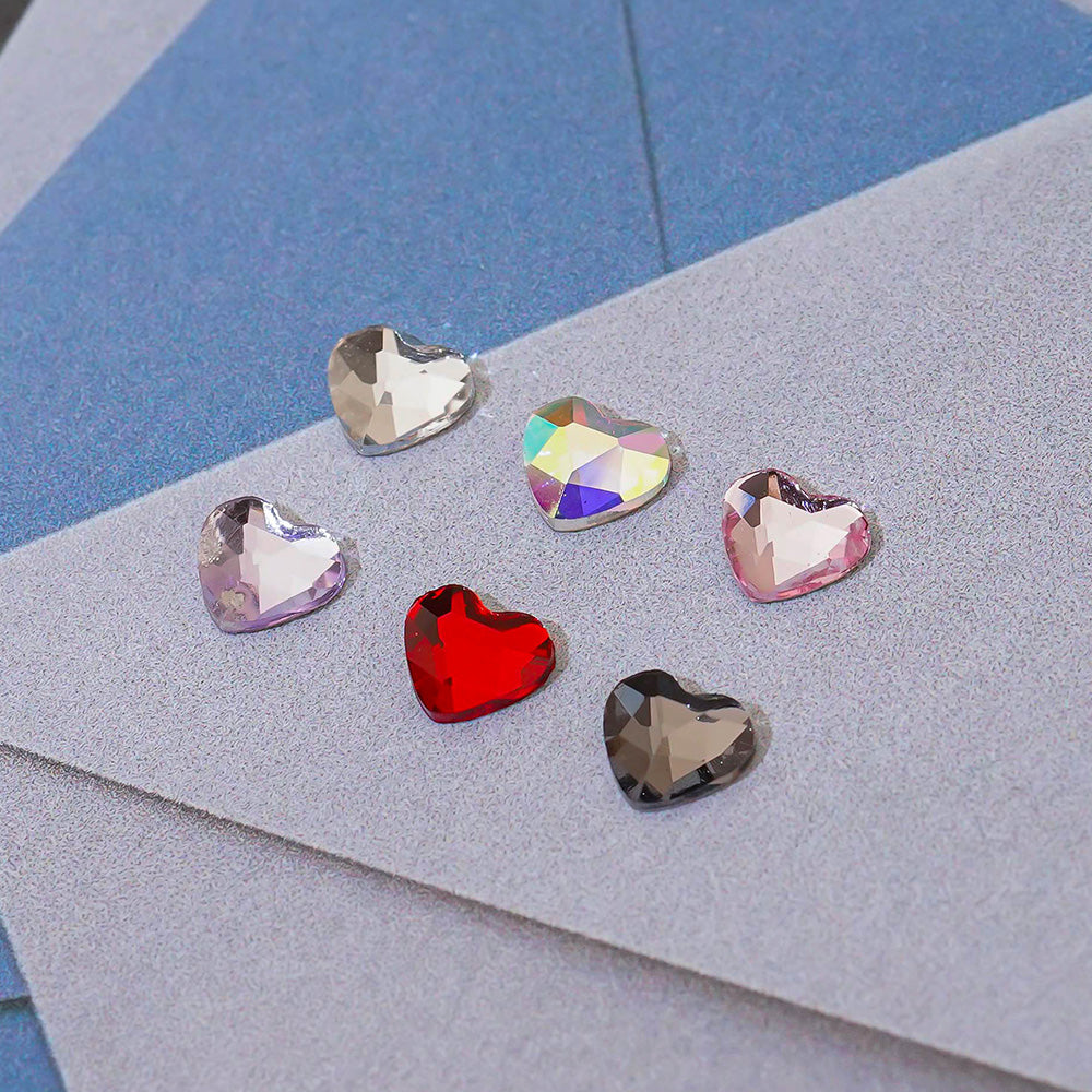 Heart Nail Stone-7 Flat Stone