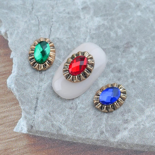 Fancy Nail Parts-53 Oval Brooch