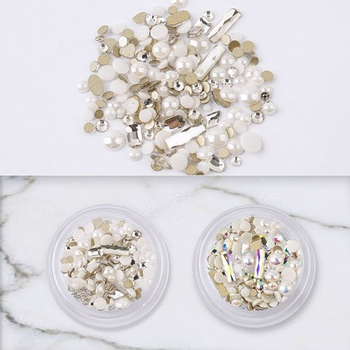 Bling Mix Pearl Stone (case)- Half Pearl