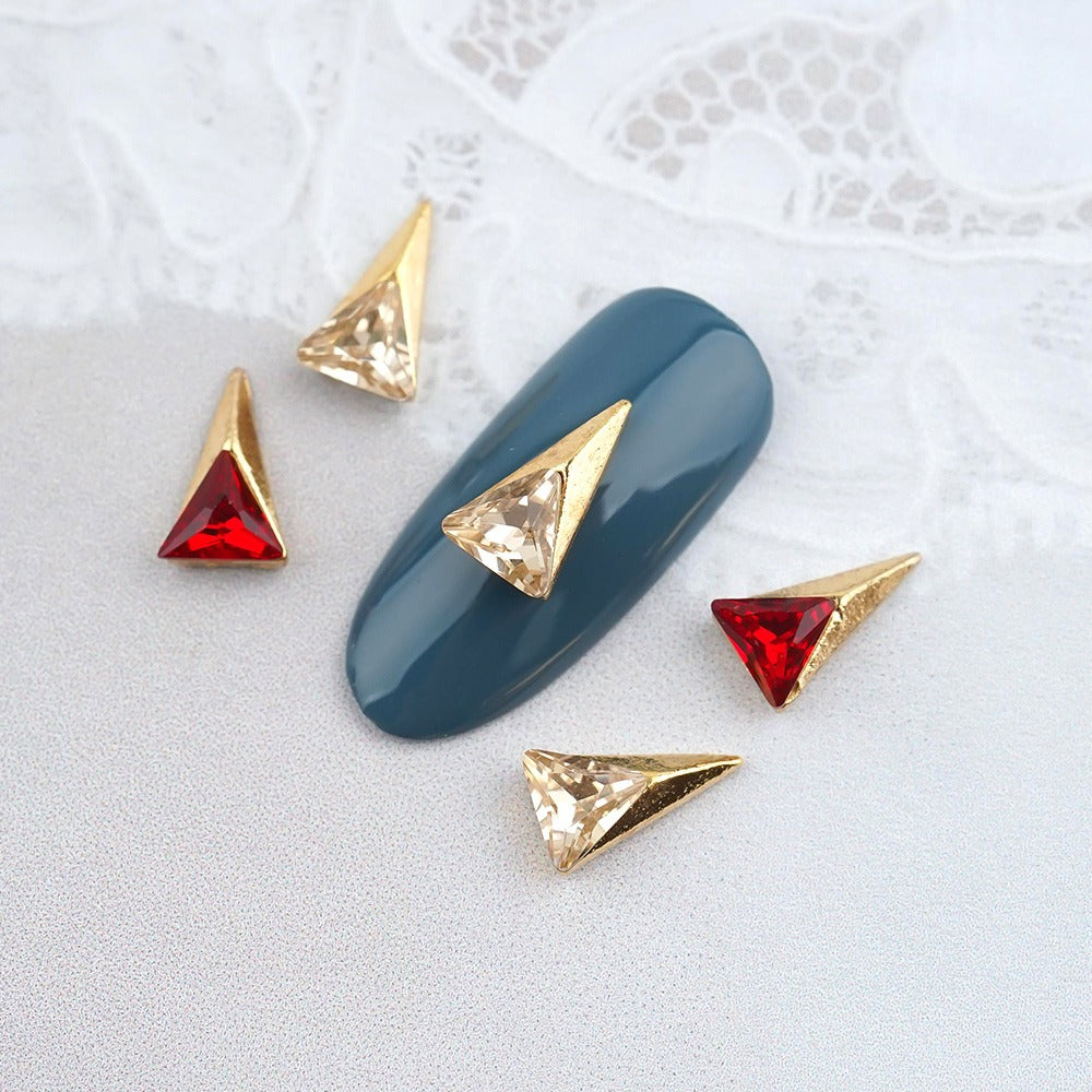 Fancy Nail Parts-105 Triangle Stone