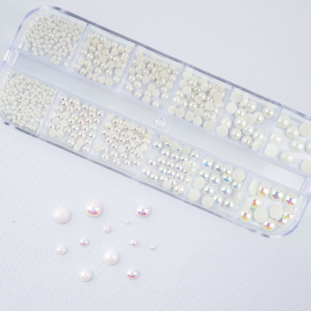 Ceramic Half Pearl XAB Half Pearl 12 Set-1