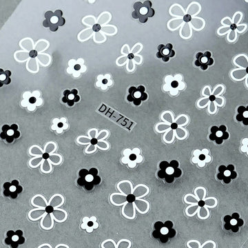 Nail Sticker-163 Spring Daisy Flower