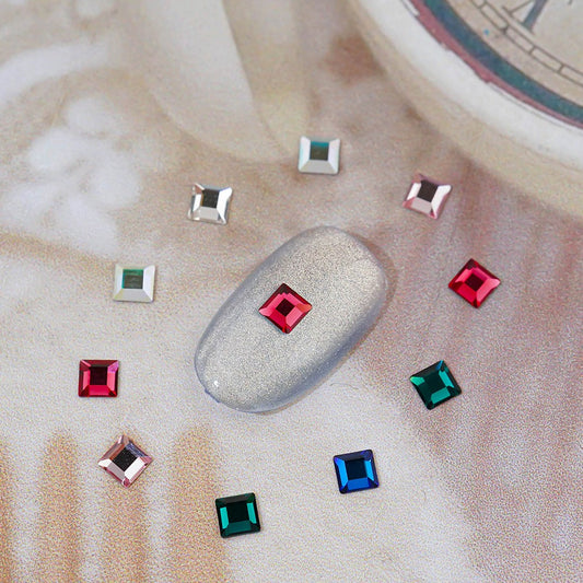 Austrian Crystal Square -10 Pieces 2400 Nail Stone