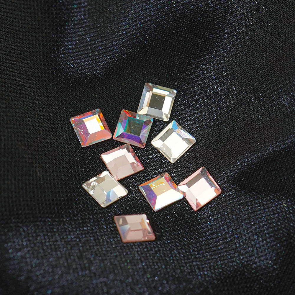 Austrian Crystal Square -8 Pieces 2400 Nail Stone