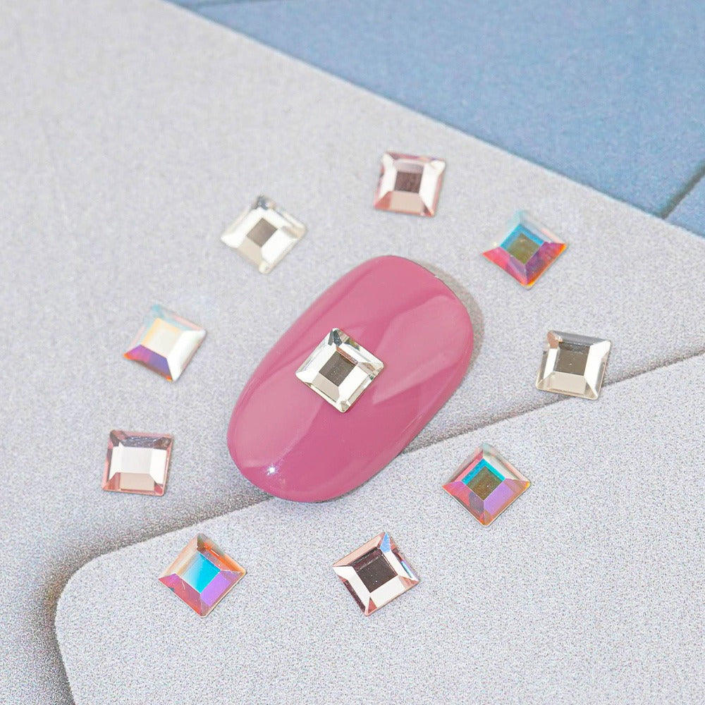 Austrian Crystal Square -8 Pieces 2400 Nail Stone